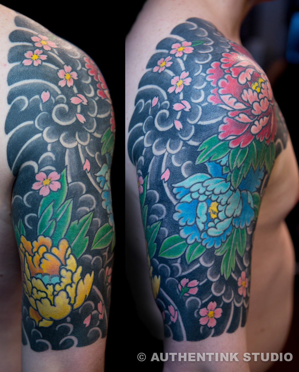 Peony Tattoo Sketch | Traditional Japanese Flower Tattoo